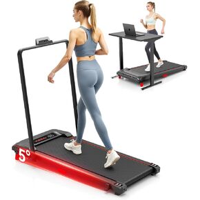 Walking Pad Treadmill with Incline and Handle Bar, Walking Pad with Remote Control and Incline for Home Office, Led Display in Saudi Arabia