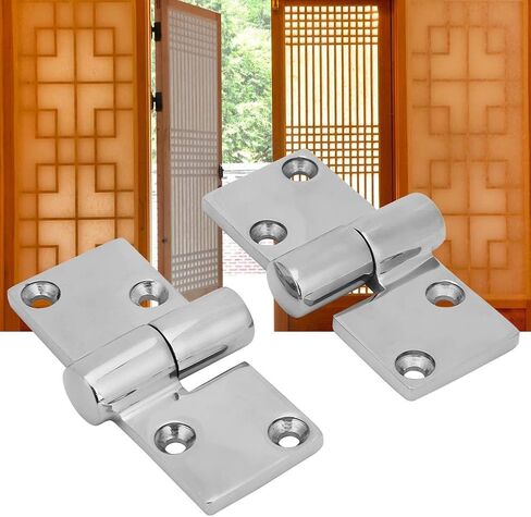 Stainless Steel Boat Deck Butt Hinge, 2Pcs Left and Right Take Apart Accessories, 90 * 38mm, and, Made of stainless steel material, sturdy in Saudi Arabia