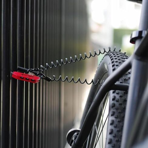 ELK 5ft Cable Black, Locking Carabiner, Resettable 3 Dial Digit Combination Lock Carabiner Keychain for Bicycle, Motorcycle Helment and Others in Saudi Arabia