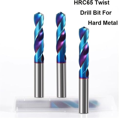 Vsharp HRC65 Solid Carbide Twist Drill Bit Tungsten Steel NACO4 Coating Drill Bit for Cast Iron Alloy Stainless Steel Aluminium(2.0mm,5PCS) in Saudi Arabia