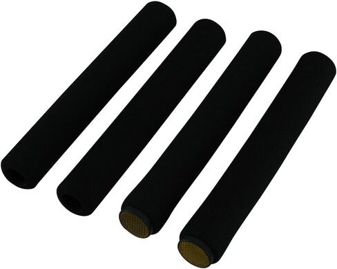 4 Piece Road Bike Grips, Various Styles (Black(with Reflectors)) in Saudi Arabia