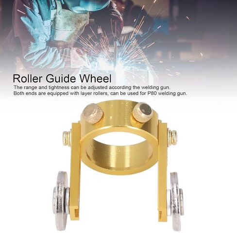 Cutting Roller Guide Wheel Aluminium Accessory for P80 Torch Gold 37mm Inner Ring 64mm Height Easy to Install in Saudi Arabia