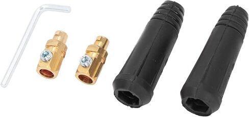 2 Set Welding Cable Connectors Male Welder Quick Fitting Plug Accessories 200A DKJ10?25 in Saudi Arabia