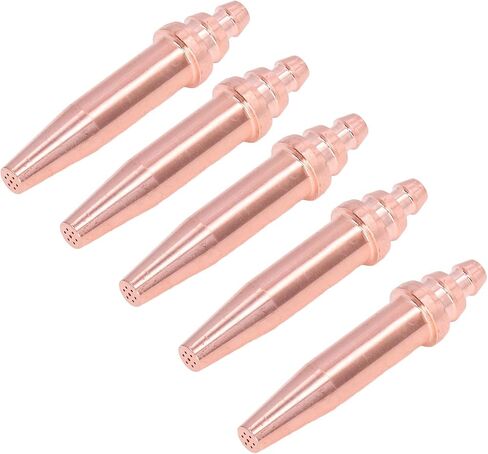 Acetylene Torch Tips 10.0×6.0×5.0 5Pcs Acetylene Cutting Tips Copper Integral Acetylene Flame Cutting Machine Accessories CNC Processing in Saudi Arabia