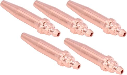 Acetylene Torch Tips 10.0×6.0×5.0 5Pcs Acetylene Cutting Tips Copper Integral Acetylene Flame Cutting Machine Accessories CNC Processing in Saudi Arabia