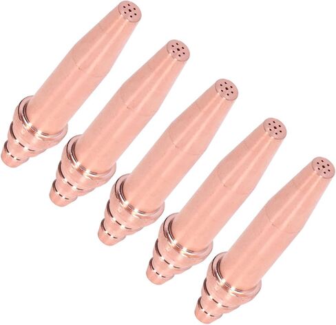 Acetylene Torch Tips 10.0×6.0×5.0 5Pcs Acetylene Cutting Tips Copper Integral Acetylene Flame Cutting Machine Accessories CNC Processing in Saudi Arabia