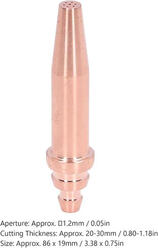 Acetylene Torch Tips 10.0×6.0×5.0 5Pcs Acetylene Cutting Tips Copper Integral Acetylene Flame Cutting Machine Accessories CNC Processing in Saudi Arabia