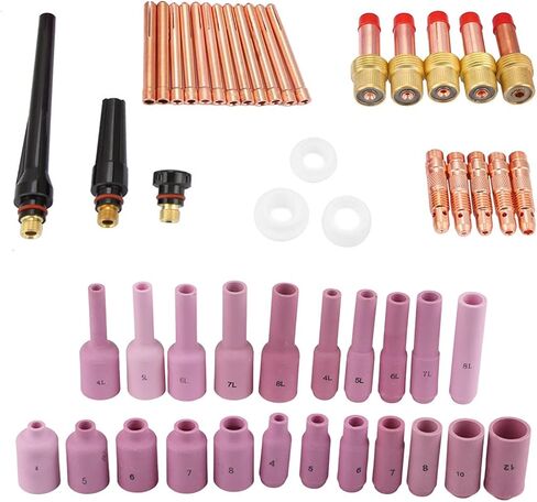 CUPS TIG ما يقرب من 1094G 15.0 × 11.0 × 9.0 50PCS SET WP-17 18 26 SERIES TIG WELDING TORCHALITIONS Accountories Parts Torch Parts 50pcs in Saudi Arabia
