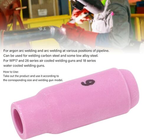 TIG Welding Cup 10N48 6# Ceramic Nozzle Accessory Set Kit for WP17 18 26 Torch Practical Use in Saudi Arabia