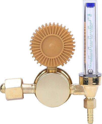 Professional Grade Argon Carbon Dioxide Welder Accessories Alloy Brass Single Stage Gas Flux Regulator, 0.15MPa Stable Output with 0-25MPa Pressure Gauge in Saudi Arabia