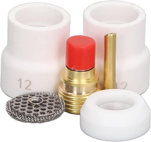 6PCS Copper PTFE SIZE SIZE TIG TIG WLLDING TORCH ADAPTER TORCH FOR PRACITION مناسبة لـ WP 9 20 25 ARGON ARC WELDING TORCH in Saudi Arabia