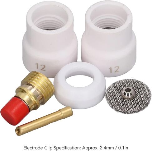 6PCS Copper PTFE SIZE SIZE TIG TIG WLLDING TORCH ADAPTER TORCH FOR PRACITION مناسبة لـ WP 9 20 25 ARGON ARC WELDING TORCH in Saudi Arabia