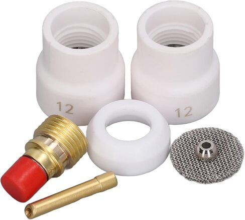 6PCS Copper PTFE SIZE SIZE TIG TIG WLLDING TORCH ADAPTER TORCH FOR PRACITION مناسبة لـ WP 9 20 25 ARGON ARC WELDING TORCH in Saudi Arabia