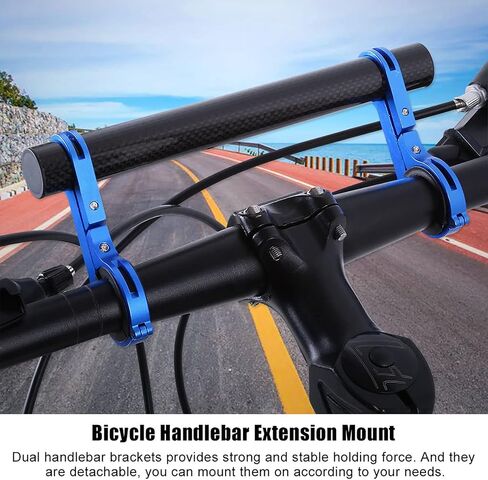 BordStract Bike Handlebar Extender ، حامل حامول Bike Handlebar Extension ، وضوء الدراجة وسرعة عداد السرعة (أسود) in Kuwait