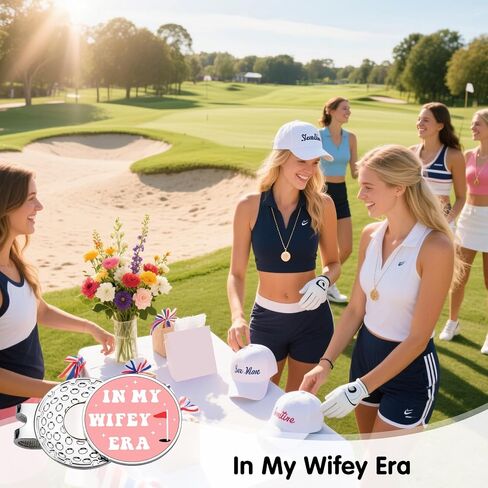 Bridal Shower Gift for Bride, Womens Golf Accessories, Wedding Engagement Fiance Gifts for Bride to Be Her, Future Mrs, Bachelorette Bachelor Party In My Wifey Era Golf Hat Clip, Newly Engaged Gift in Saudi Arabia