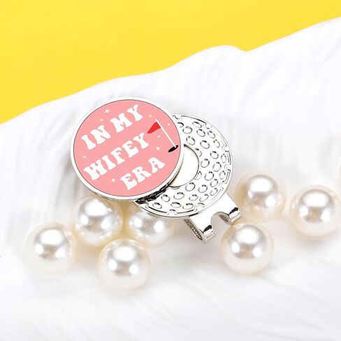 Bridal Shower Gift for Bride, Womens Golf Accessories, Wedding Engagement Fiance Gifts for Bride to Be Her, Future Mrs, Bachelorette Bachelor Party In My Wifey Era Golf Hat Clip, Newly Engaged Gift in Saudi Arabia