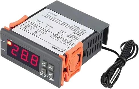 STC-1000 STC 1000 LED ترموستات رقمية لدرجة حرارة الحاضنة الحرارية ترحيل ترحيل التدفئة التبريد 12V 24V 220V (DC 24V) in Saudi Arabia