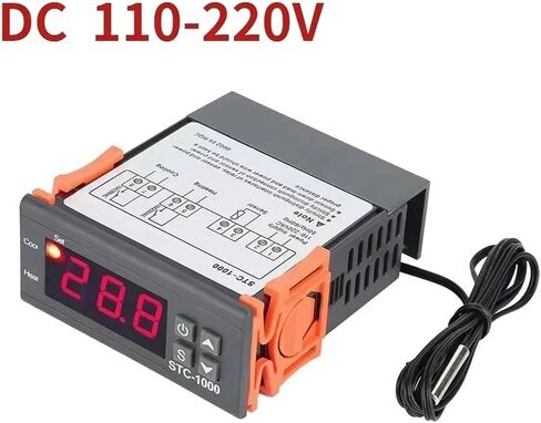 STC-1000 STC 1000 LED ترموستات رقمية لدرجة حرارة الحاضنة الحرارية ترحيل ترحيل التدفئة التبريد 12V 24V 220V (DC 24V) in Saudi Arabia