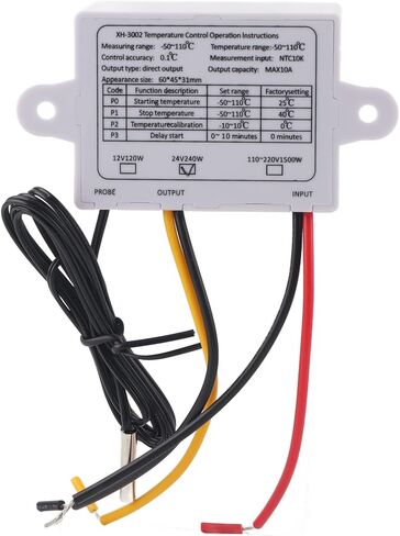 RiToEasysports Precise and Reliable Digital Temperature Microcomputer Controller for Control of The Hatching Temperature, The Thermostat Incubator, The Plastic Materials (12v) in Kuwait