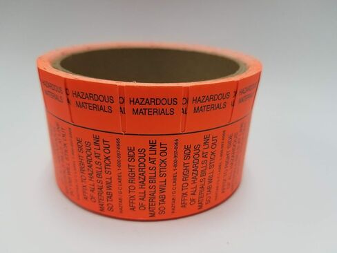 GC Labels-HAZ-TAB, HazTab (Hazardous Material) Bill of Lading and Shipping Document Marker, Roll of 500 Labels in Saudi Arabia