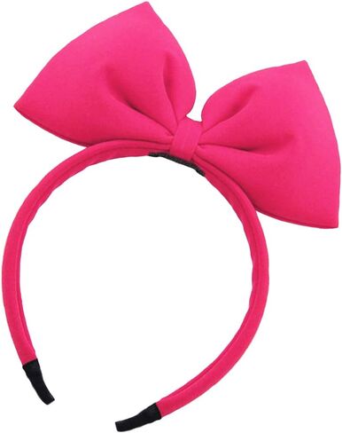 YAXAMING Bow Headband Bowknot Hairband Big Bow Halloween Christmas Hair Bands Women Hair Hoop Bow Headdress Headwear Headpiece Party Decoration Cosplay Costume Cute Handmade Hair Accessories Red in Kuwait