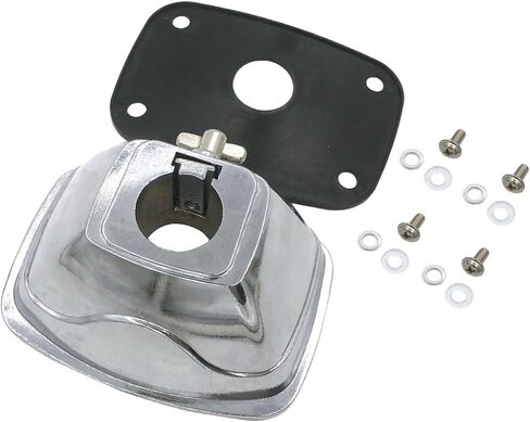 Tom Cymbal Holder Clamp Metal Bass Drum Tom Mount Bracket مع مسامير تثبيت حشية بلاستيكية ، 24.5-27 مم قطرها لوحة أسطوانة Unival. in Kuwait