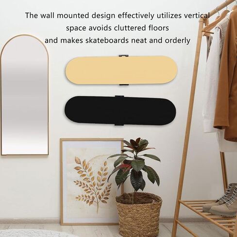 360 Degree Rotating Skateboard Wall Mount Hanger Display Rack Easy Install Skate Holder for Home or Studio Use in Saudi Arabia