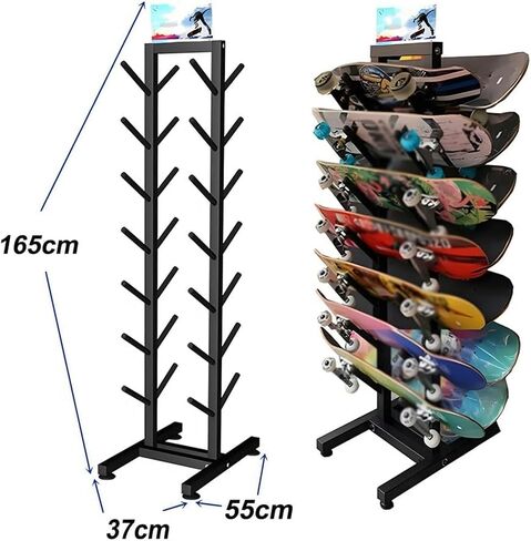 Heavy Duty Metal Ski Storage Rack - 7 Pair Freestanding Steel Holder, Floor Display Stand for Garage, Shop, Home Gym nization, Space-Saving Ski nizer in Saudi Arabia