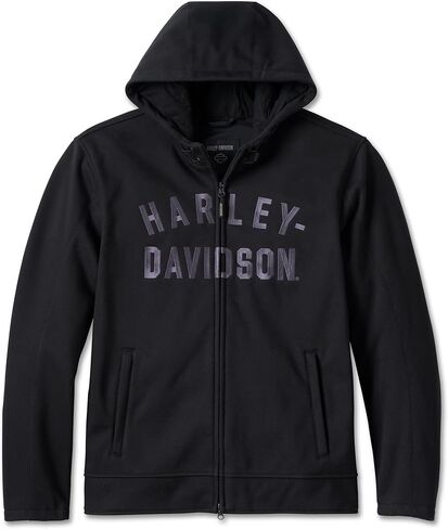 Harley-Davidson للرجال المنحرف بالركوب Fleece ، Black-98102-23VM in Saudi Arabia
