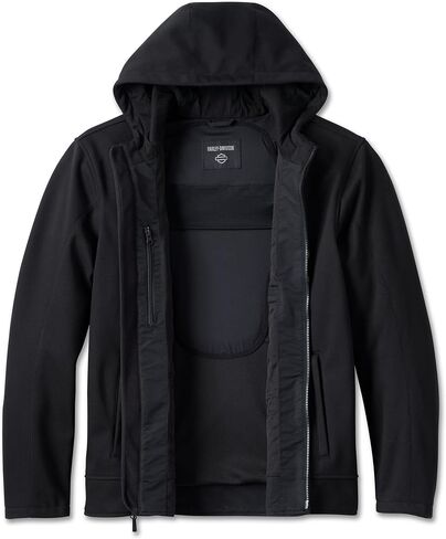 Harley-Davidson للرجال المنحرف بالركوب Fleece ، Black-98102-23VM in Saudi Arabia