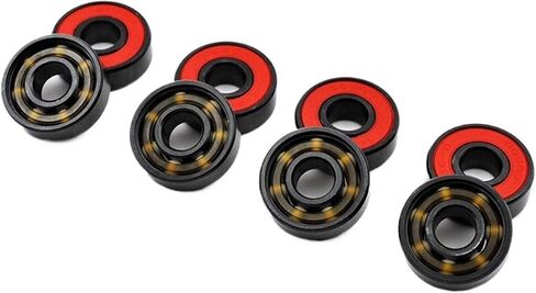 8pcs 608 2RS Hybrid Ceramic Ball Bearing 8 * 22 * 7mm High Speed Roller Skate Skateboard Wheel Miniature Longboard Bearings in Saudi Arabia