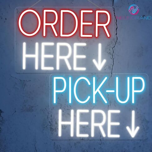 2 pack order orme هنا واختر هنا تسجيل الدخول LED LED Neon Light Order هنا لافتات هنا لافتات لافتات الشاحنات Food Signs Shop Signs Signe Perfect Pets Pets Shop Neon Sign Up (Red و Ice Blue و White و 12 × 8 ") in Saudi Arabia