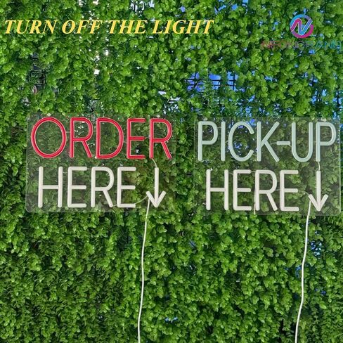 2 pack order orme هنا واختر هنا تسجيل الدخول LED LED Neon Light Order هنا لافتات هنا لافتات لافتات الشاحنات Food Signs Shop Signs Signe Perfect Pets Pets Shop Neon Sign Up (Red و Ice Blue و White و 12 × 8 ") in Saudi Arabia