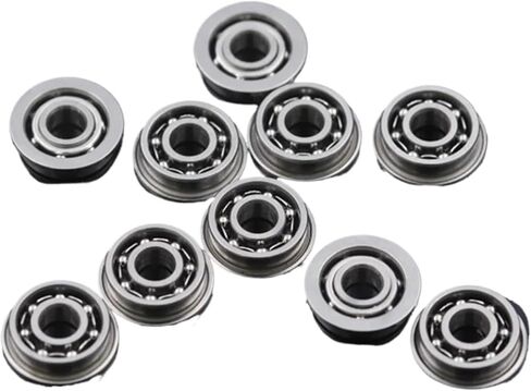 10pcs MF83ZZ Open 3x8x2.5 mm Flange Bearing Deep Groove Ball Bearings with 7pcs Balls in Saudi Arabia