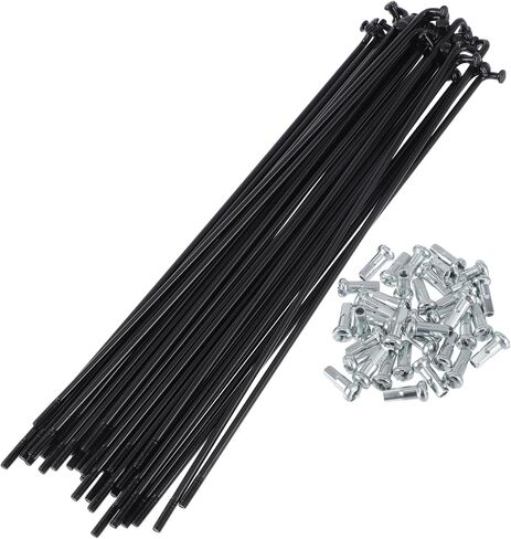 1 مجموعة متحدثة الدراجات العالمية 13G 171mm متحدثة عجلات الدراجة بطول الحلمة الأسود 45 الصلب in Saudi Arabia