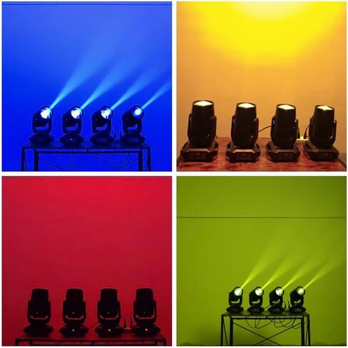 Moving Head Light 180W with 24-Facet Prism and 8 Gobos 8 Colors 13 Channels Pin Spot Lighting for Stage Party Wedding DJ KTV Disco (1PC) in Kuwait