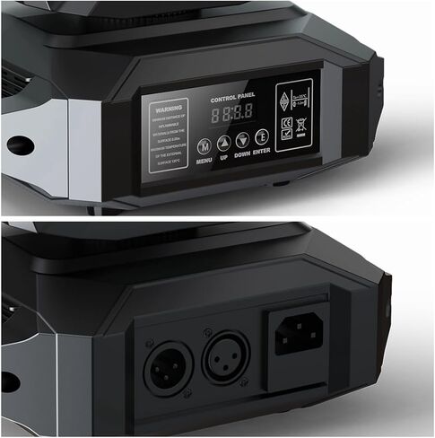 Moving Head Light 180W with 24-Facet Prism and 8 Gobos 8 Colors 13 Channels Pin Spot Lighting for Stage Party Wedding DJ KTV Disco (1PC) in Kuwait