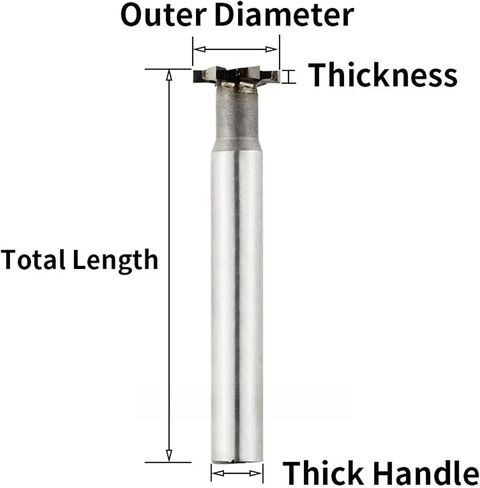 T Slot End Mill, T-Slot Milling Cutters Tungsten Steel Rough Inserted Straight Shank Hardness Metal Tool in Saudi Arabia