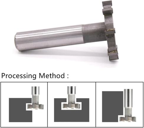 T Slot End Mill, 50/60mm T-Slot Milling Alloy Insert 3H-16H Milling Machine T Type Grooving 1pc in Saudi Arabia