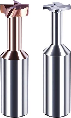 T Slot End Mill, 4mm 6mm 8mm T Slot 4 Flute end Mill Carbide T Slot Milling Tungsten Steel Alloy in Saudi Arabia