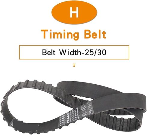 SSIMOO Timing Belt 400H/405H/410H/415H/420H/425H/430H/435H/440H/445H/450H Teeth Pitch 12.7 mm Closed Loop Rubber Belt Width 25/30 mm Kindly (Size : 425H-85T-1079.5 mm, Color : 25mm) in Saudi Arabia