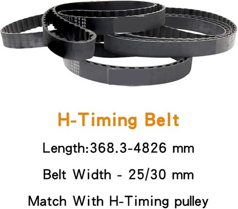 SSIMOO Timing Belt 400H/405H/410H/415H/420H/425H/430H/435H/440H/445H/450H Teeth Pitch 12.7 mm Closed Loop Rubber Belt Width 25/30 mm Kindly (Size : 425H-85T-1079.5 mm, Color : 25mm) in Saudi Arabia