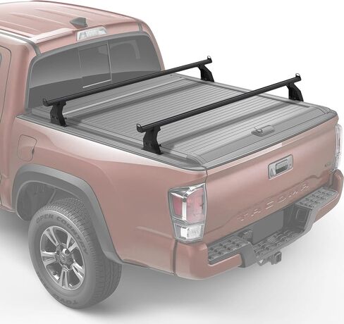 Adjustable 71.3"Heavy Duty Truck Bed Rack Cross Bars（2PCS） for Full-Size Trucks with Retractable Truck Bed Tonneau Covers Aluminum Crossbar with Top Slide Mount|Fits Kayak Racks, Bike Racks, and More in Saudi Arabia