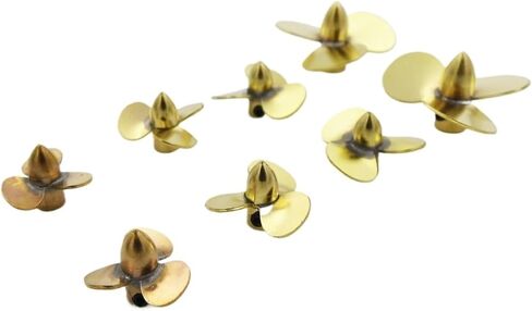 1PC 12mm 14mm 16mm 23mm Copper Propeller 3-Blades Mini Prop Left Right Hand for 2mm Shaft RC Boat Scale Marine Submarine(D14mm Left Hand) in Saudi Arabia