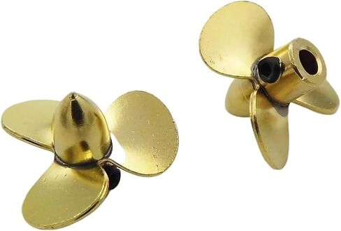 1PC 12mm 14mm 16mm 23mm Copper Propeller 3-Blades Mini Prop Left Right Hand for 2mm Shaft RC Boat Scale Marine Submarine(D14mm Left Hand) in Saudi Arabia