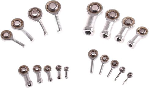 6-18mm Dia Silver Male Female Threaded Single Row Joint Rod End Oscillating Bearing Left Right Hand Thread Shafts(M25,Female Right) in Saudi Arabia