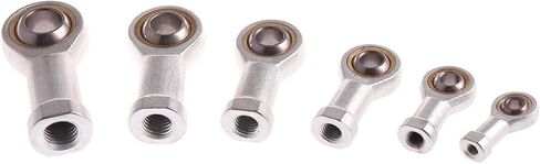 6-18mm Dia Silver Male Female Threaded Single Row Joint Rod End Oscillating Bearing Left Right Hand Thread Shafts(M25,Female Right) in Saudi Arabia