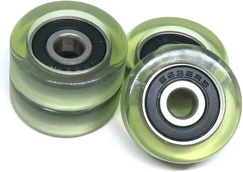 5pcs PU Pulley 5x25x9mm 625RS Money Count Machine Drawer Roller Plastic Bearing Polyurethane Rubber Wheel in Saudi Arabia