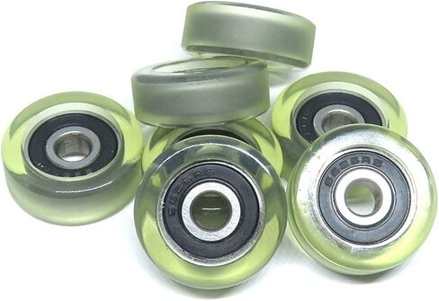 5pcs PU Pulley 5x25x9mm 625RS Money Count Machine Drawer Roller Plastic Bearing Polyurethane Rubber Wheel in Saudi Arabia