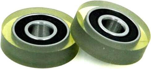 5pcs Polyurethane Coated Roller with 696RS Bearing 6x20x5mm Plastics Wheel Deep Groove Bearing Pulleys in Saudi Arabia